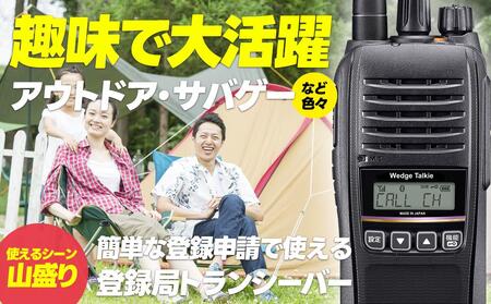 トランシーバー WED-NO-301 1台 分離イヤホン【ウェッジ】