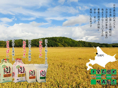 【2025年産】 北海道羽幌産 特別栽培米 ゆめぴりか5kg・ななつぼし5kgセット【0812202】
