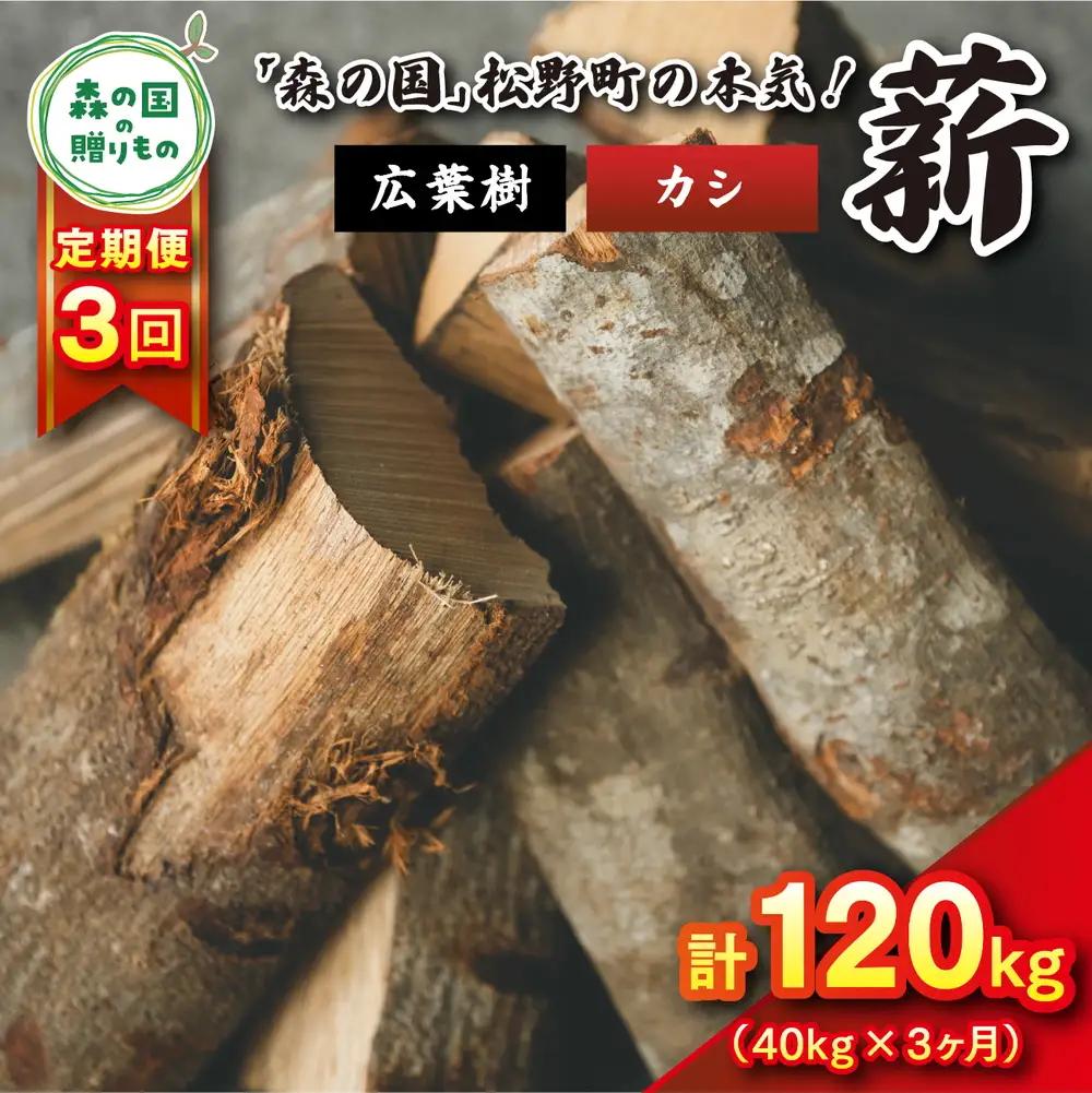 【3回定期便 計120kg】広葉樹薪【カシ】太薪 30cm 40kg（20kg×2箱） ｜ 定期便 薪 針葉樹 自然乾燥 薪ストーブ アウトドア キャンプ 料理 ピザ窯 燃料 燃焼