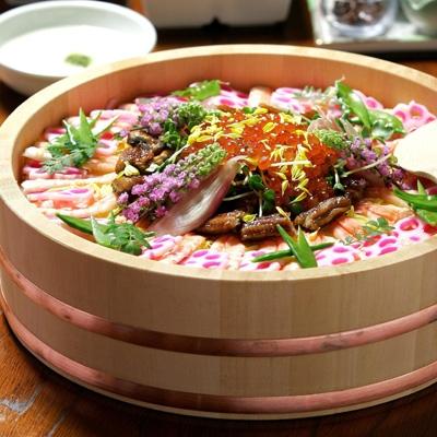 ふるさと納税 南木曽町 木曽の桶屋　寿司桶33センチ(5合用)