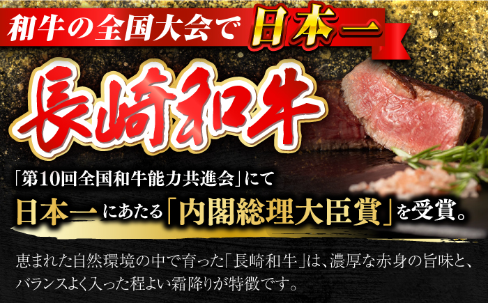 【日本一の和牛】【A4ランク以上】ヒレ ステーキ 長崎和牛 出島ばらいろ ヒレ肉 約200g×2枚 【合同会社　肉のマルシン】 [RCI010]