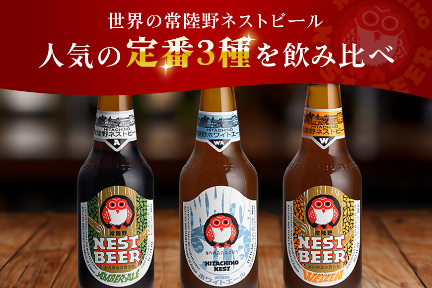 常陸野ネストビール 定期便 定番飲み比べ8本セット12か月分 飲み比べ 詰め合わせ 飲み比べセット クラフトビール 地ビール ご当地ビール 御中元 お中元 ギフト 残暑見舞い お誕生日祝い ビールギフ