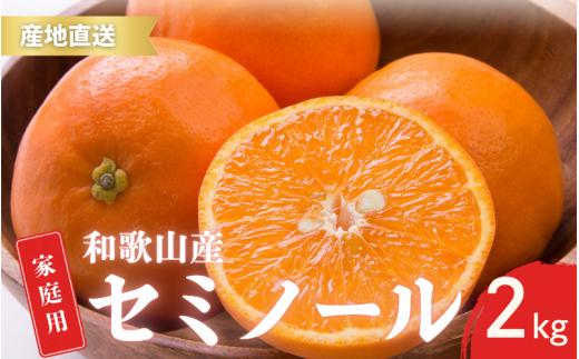【先行予約】訳あり ご家庭用 セミノール  和歌山 有田  S～2Lサイズ 大きさお任せ 2kg【4月下旬～5月下旬頃に順次発送】/ みかん フルーツ 果物 くだもの 蜜柑 柑橘【ktn026A】