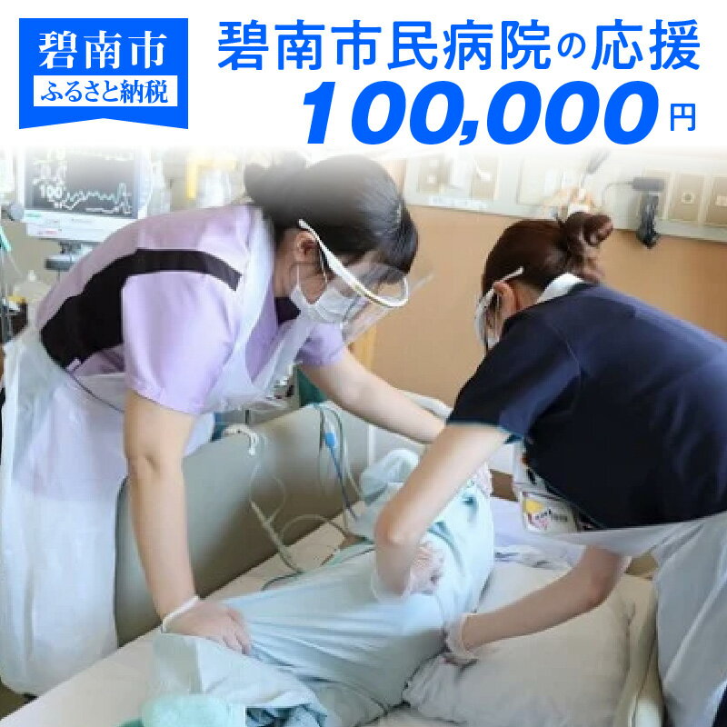 【ふるさと納税】碧南市民病院の応援（返礼品なし）100,000円〜地域医療を支える医療従事者にエールを〜 H028-038