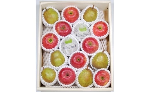 08-02-029　ラ・フランス&サンふじ詰合せ5kg