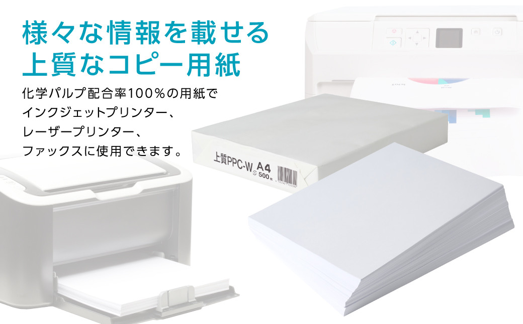 様々な情報を載せる上質なコピー用紙