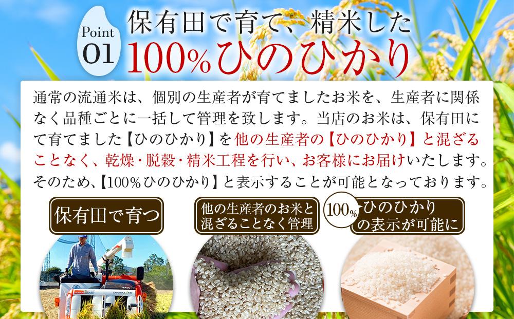 令和6年産 新米ひのひかり100%(自社保有田米) 10kg(小分け真空パック1000g×10) 福岡県 大川市