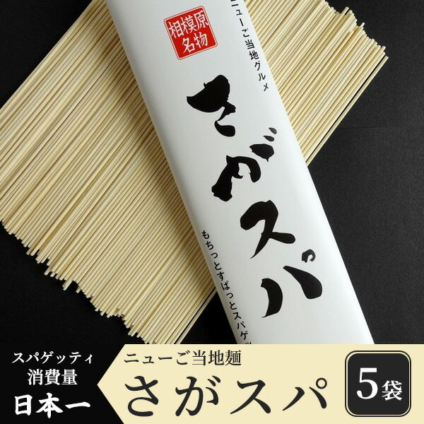 【ふるさと納税】さがスパ 5袋 | パスタ スパゲッティ 乾麺 ご当地 もちもち 相模原市 神奈川県 計1kg
