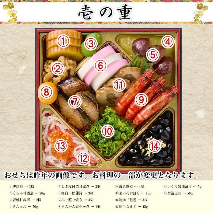 【京都祇園・江口監修】おせち 江春 約4～5人前｜京都 正統派割烹 本格おせち 華やか 人気