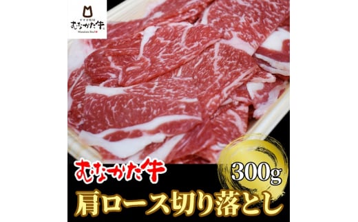 むなかた牛肩ロース切り落とし300g【すすき牧場】_HA1277