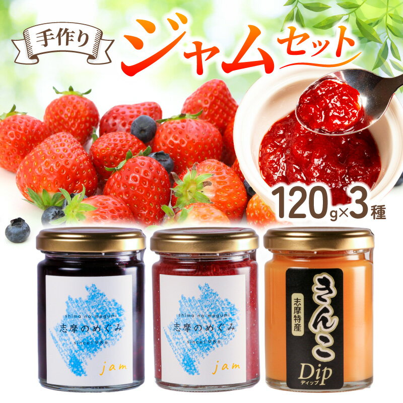 【ふるさと納税】 ジャム 3個 フルーツ 果物 詰め合わせ トースト パン セット いちご 苺 ストロベリー レッドパール ブルーベリー きんこ 芋 お供 朝食 朝ご飯 無添加 手作り 贈り物 プレゼント ギフト 手作り 三重県 志摩市 志摩のめぐみジャムセット 5000円 五千円 5千円