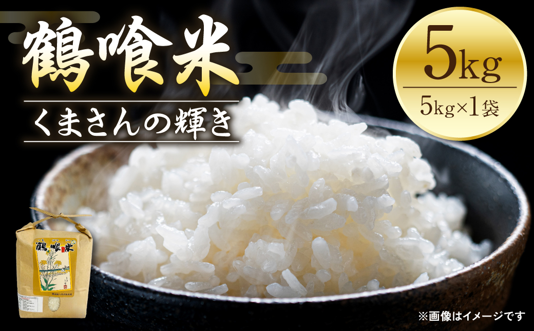 【先行予約】 《令和7年産》 鶴喰米 精米5kg くまさんの輝き 米 精米 白米 熊本県産 国産 【2025年10月中旬より順次発送】