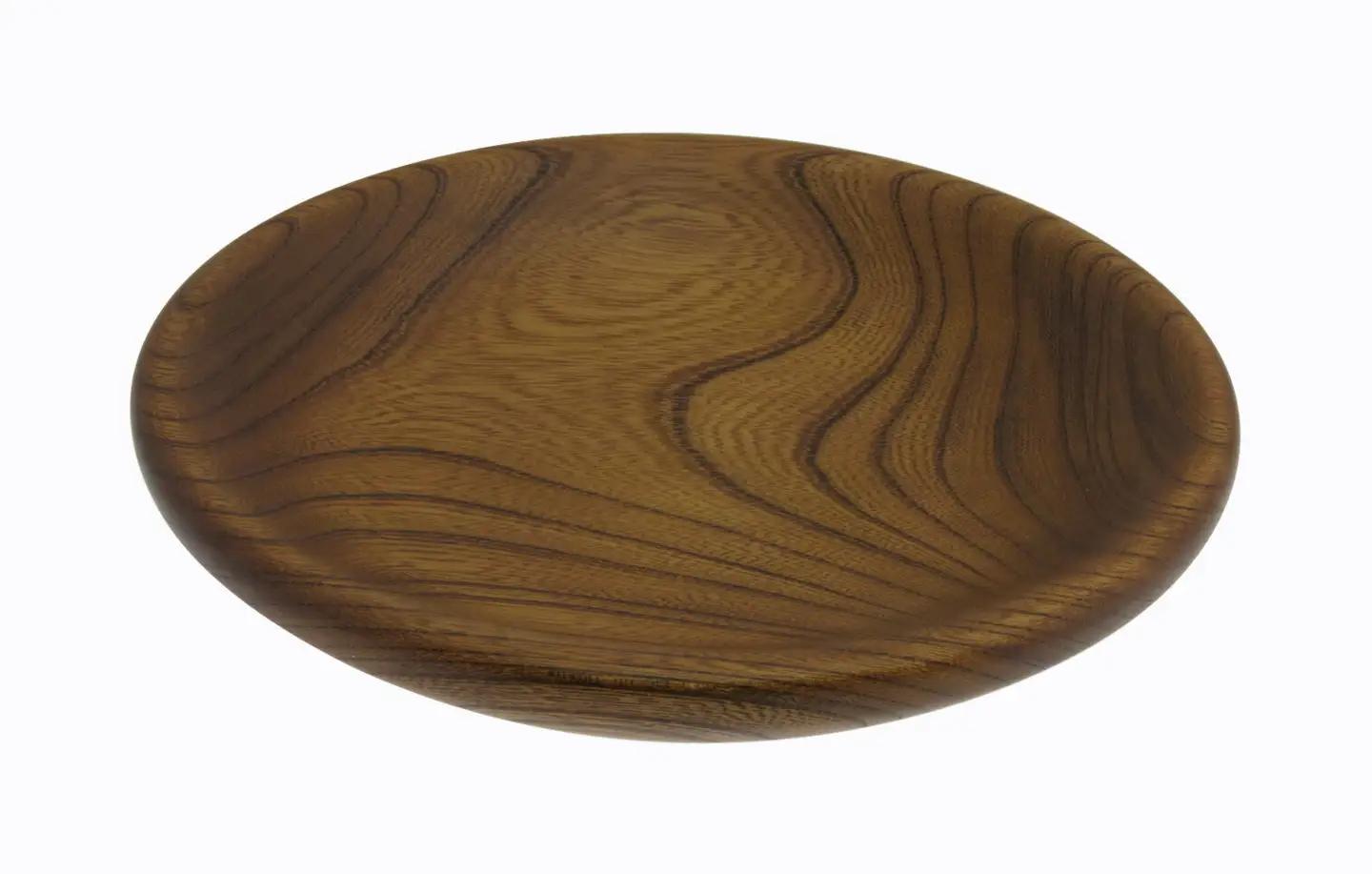 Zelkova バルク　8寸【お皿 キッチン用品 食器 雑貨 日用品 φ24cm×高さ3cm 木製食器 国産ケヤキ  工芸品 職人の手作り おしゃれ食器 神奈川県 小田原市 皿 皿】