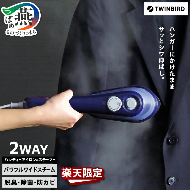 ツインバード ハンディーアイロン&スチーマー SA-4097BL ブルー