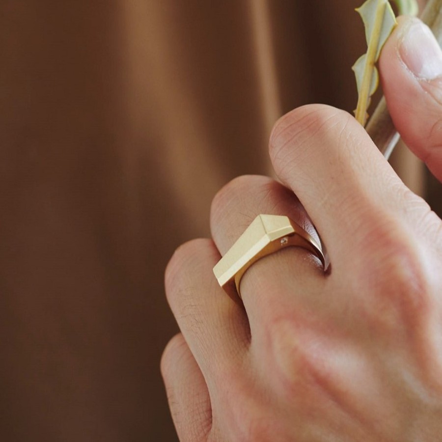 ＜nokim＞K14PG ダイヤモンド リング kado　diamond ring KNR-1PG