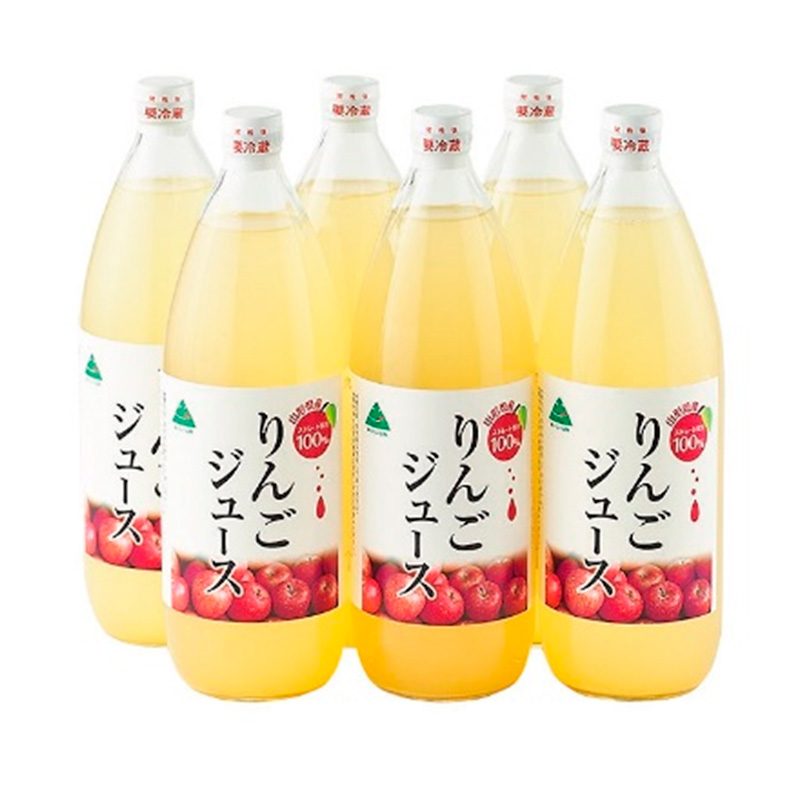 JA女性部手作り「100％りんごジュース」1L×6本 FY25-906