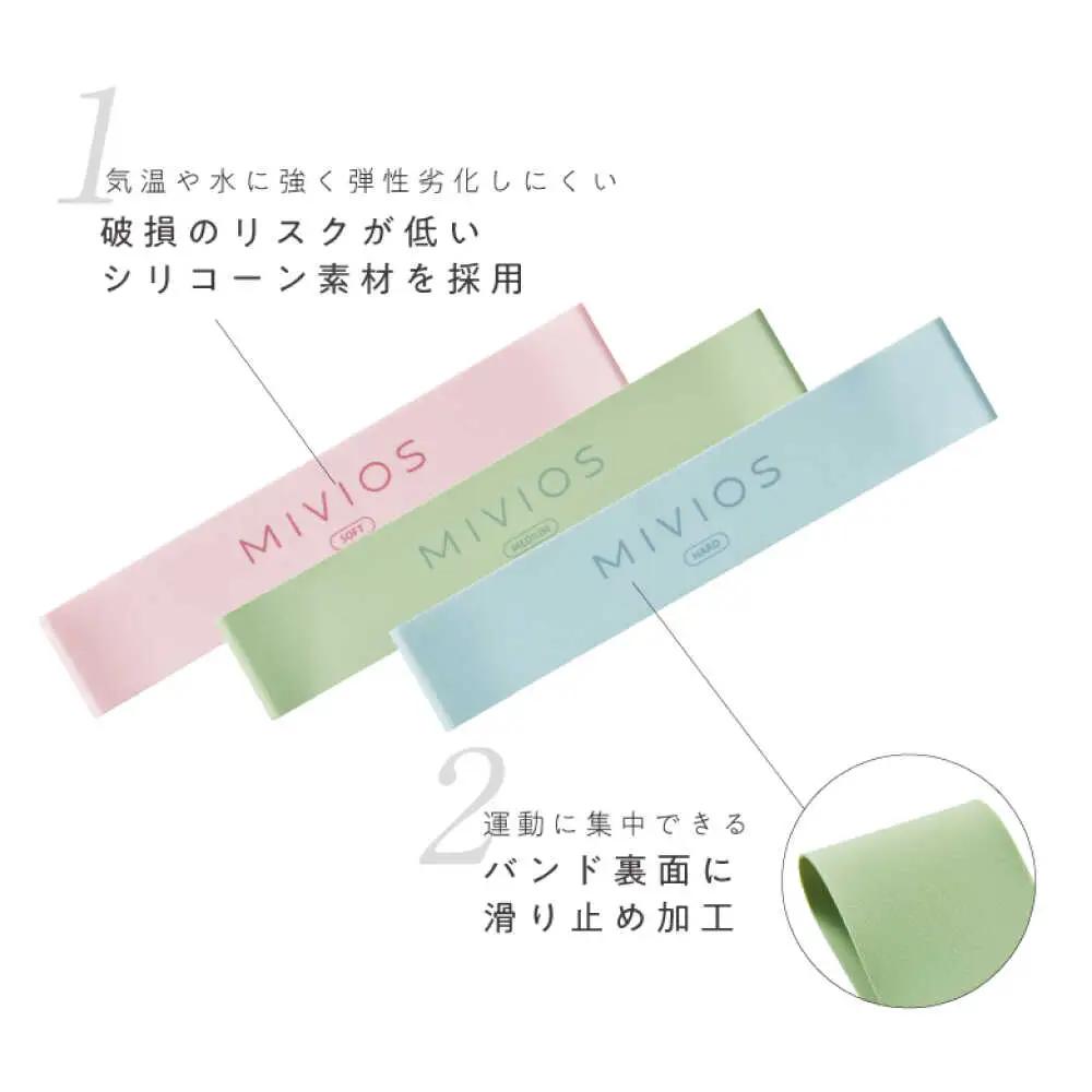 【訳あり】エクササイズバンド3種セット/MVS505[AOAB155]筋トレ