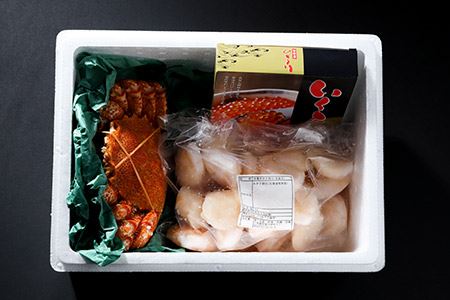 【北海道根室産】海鮮セット(毛がに、ホタテ貝柱、いくら) D-05001