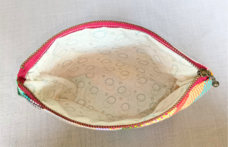 【思いやり型返礼品】さをり織り ポーチセット 障がい者支援 福祉作業所