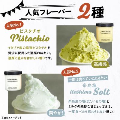 ふるさと納税 糸島市 ジェラートボトル2個セット ( ピスタチオ / 塩 ) Loiter Market [AGD004] |  | 02