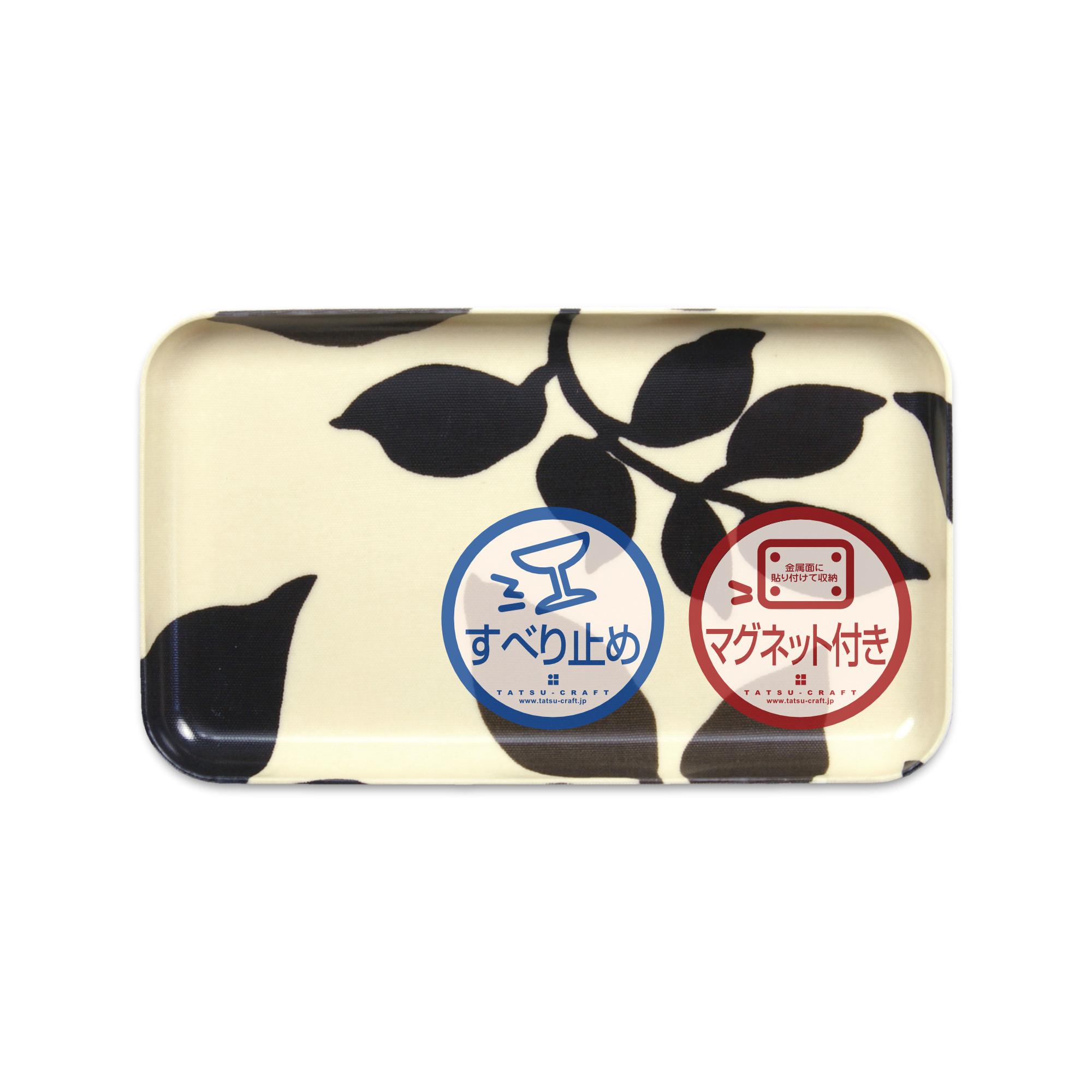 TATSU-CRAFT マグネットトレー SS 21.5cm リーフ すべり止め付き ［Tk1069］ 303446_DA90807