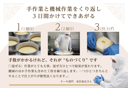 【毎月定期便】二層のチーズケーキスイート・フロマージュ 12cm×1台×3ヵ月定期便 チーズケーキ 北海道 別海町　 