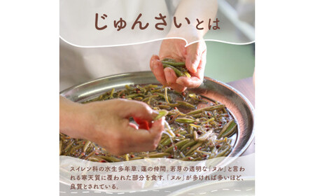 天然じゅんさい 水煮瓶詰め 200g 3本セット 令和7年産 2025年産  js-jsnbx3 ※沖縄・離島への配送不可