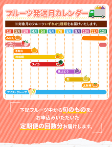 【 定期便 4回 】プチっと 堪能 ！家庭用 フルーツ定期便 ｜ （ いちご 白いちご みかん 不知火 デコポン スイカ ぶどう 梨 柿 果物 ）  定期便 定期 フルーツ 果物
