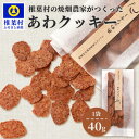 【ふるさと納税】椎葉村の焼畑農家がつくった あわクッキー 40g 1袋【国産 焼菓子 焼き菓子 クッキー スイーツ お菓子 ご当地 お土産 手土産 贈りもの 健康 栄養 天然 無添加 無農薬 世界農業遺産 焼畑 焼畑農法 手作り 手づくり あわ 野草 粟】