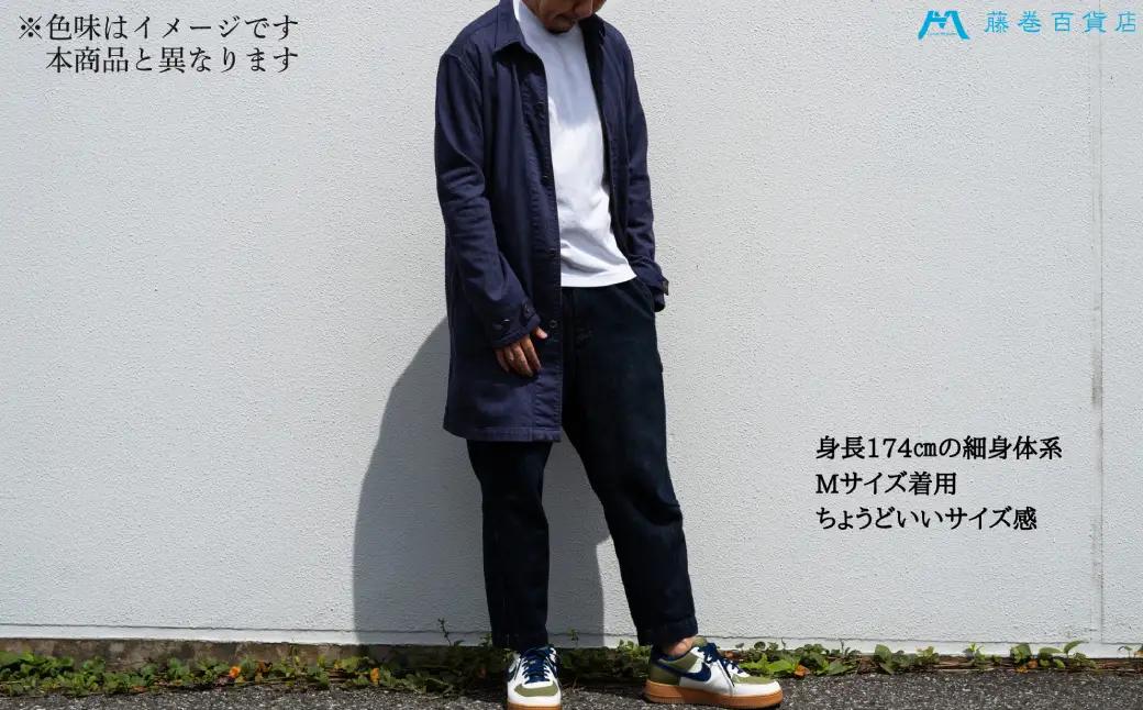 【Lサイズ】【ONO＋8186】藤巻百貨店別注 倉敷デニムコート／カーキ【2026年9月以降順次発送予定】【デニム ジーンズ パンツ コート ショップコート 藤巻百貨 製品染め 別注 岡山県 倉敷市 
