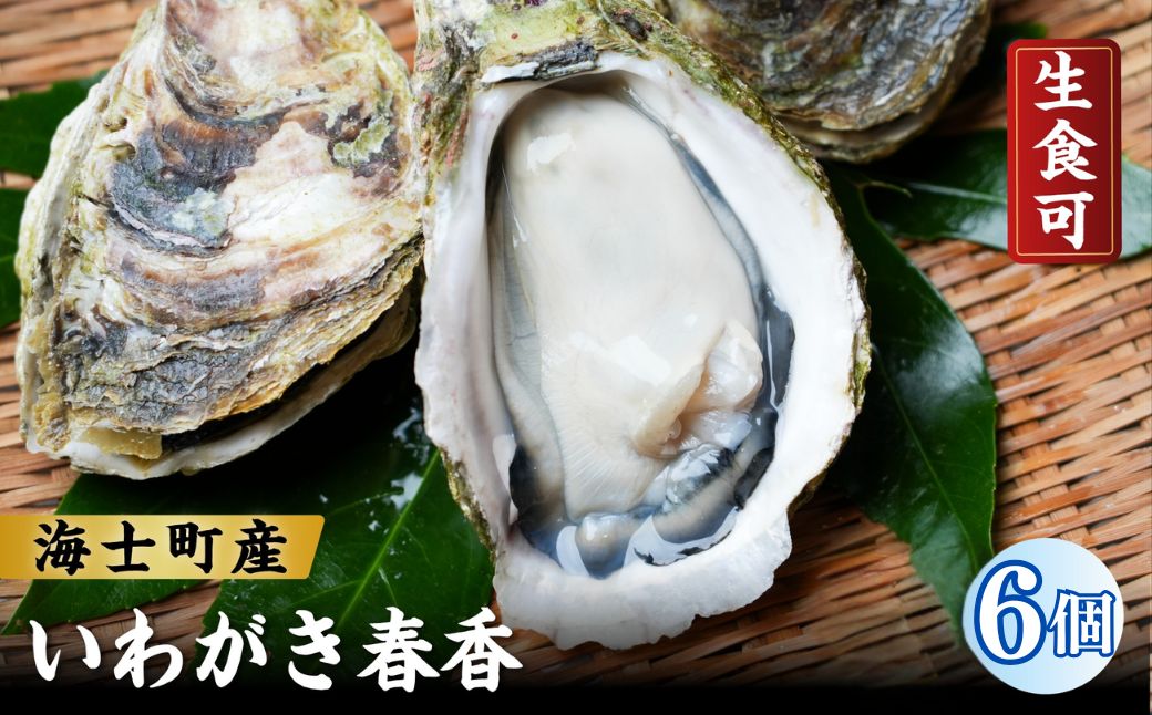 【ふるさと納税】【ブランドいわがき春香】殻付き SSサイズ 6個 岩牡蠣 生食可 新鮮クリーミー 冷凍 牡蛎 牡蠣 かき カキ 岩牡蠣 いわがき CAS CAS冷凍 BBQ 夏 ギフト
