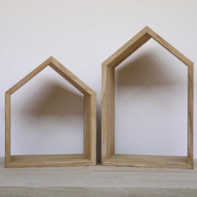 ふるさと納税 今治市 ハウス型シェルフ/ラック　大小2個セット【D85】 |  | 02