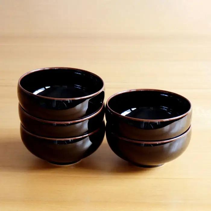 【白山陶器】汁碗 5ピースセット 天目 食器 茶碗 【波佐見焼】 [TA68] 波佐見焼