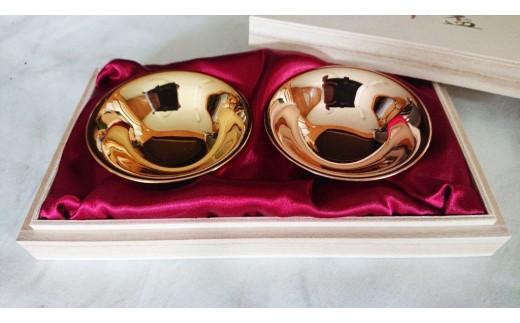 ダブルウォール平盃(2個セット) 桐箱入り FC031004