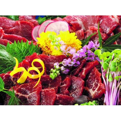 ふるさと納税 長洲町 【熊本　と畜】赤身馬刺し　ロース　約200g(長洲町)