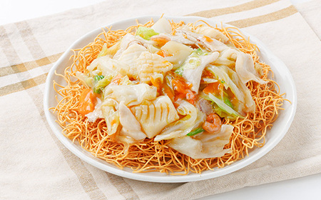 長崎皿うどん 40人前！（ 2人前(麺100g)×20袋）セット！ あんかけスープ付き サクサク 細麺 かた焼きそば 常温保存可 備蓄にも！【A-1920H】