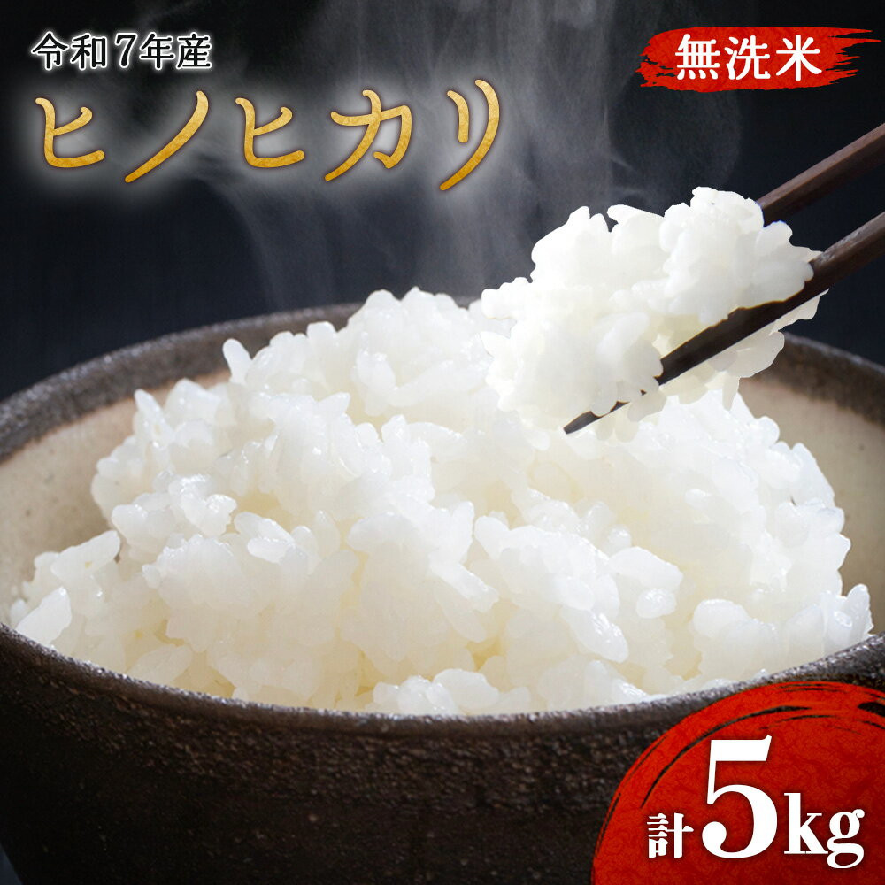 【ふるさと納税】米 無洗米 ひのひかり5kg 「霧島の煌めき」 令和7年産 九州 霧島 えびの産 ヒノヒカリ 農家 直送 お米 おこめ こめ コメ 白米 精米 ふるさと納税 5キロ 九州産 宮崎県産 宮崎県 えびの市 えびの市産 国産 国産米 送料無料 むせんまい ご飯 単一原料米