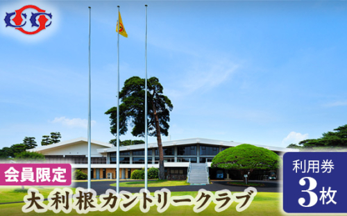 No.151 【会員限定】大利根カントリークラブ利用券＊9000円（利用券3000円×3枚） ／ ゴルフ golf GOLF ごるふ ゴルフ場 チケット ちけっと 体験 プレー券 利用券 ゴルフ場利用券 記憶に残るラウンド 最高のコースコンディション 最良のサービス 茨城県
