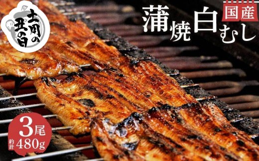 【 土用の丑の日 7月20日～24日頃にお届け】 国産 うなぎ 鰻 蒲焼 2尾 白むし 1尾 計480g 即席 お吸い物 セット カット 真空 小分け 沼津 うなよし 静岡県 沼津市 ｜うなぎ 蒲焼き unagi 鰻 ウナギ 国産うなぎ 国産鰻 国産ウナギ 土用 丑の日 ギフト