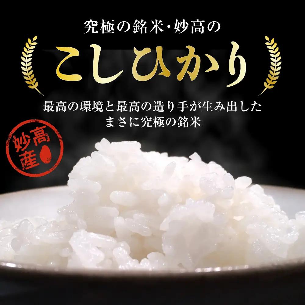 【2026年7月上旬より発送】【定期便】令和7年産 新潟県妙高産コシヒカリ10kg×2回