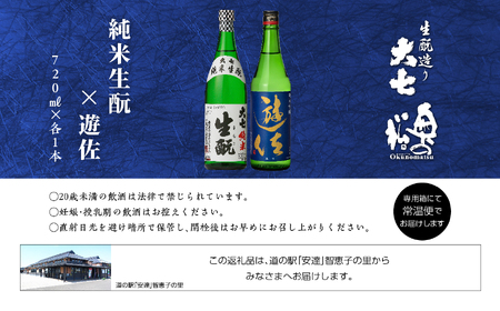 大七酒造「純米生もと」 奥の松「遊佐」 720ml×各1種【道の駅安達】