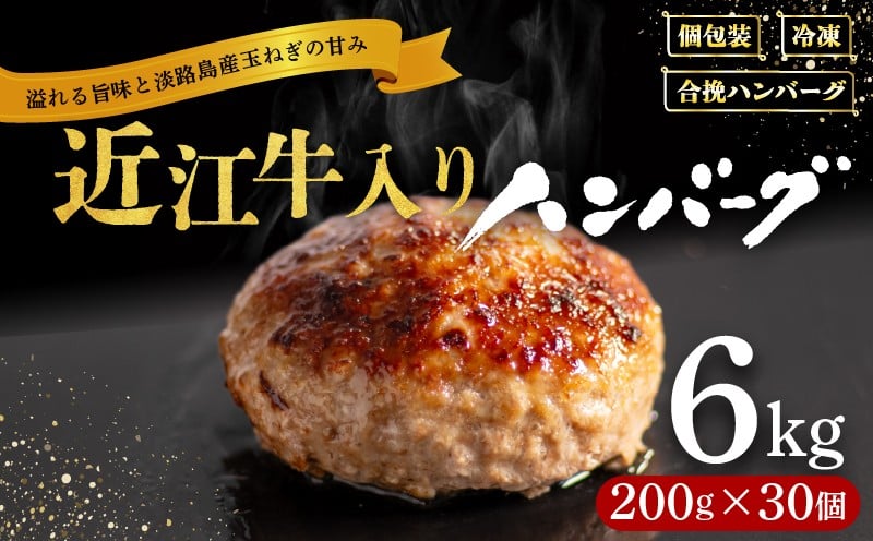 
            ＼ランキング1位獲得／【新容量】 近江牛 入り ハンバーグ 6kg(200g×30個) 近江牛 と 淡路島産 玉ねぎ 使用 合い挽き ハンバーグ 和牛 牛肉ハンバーグ 冷凍 ハンバーグ 個包装 小分け はんばーぐ 合挽き ふるさと納税 ランキング 牛肉 豚肉 ビーフ ポーク ハンバーグ はんばーぐ 挽肉 hannba-gu お肉 リピーター にく ミンチ 肉 お弁当 hamba-gu ぎゅうにく
          