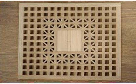 真庭組子 テーブルアート / 組子細工 アートパネル 天然木 ヒノキ 杉 岡山県 真庭市 【sada-2】