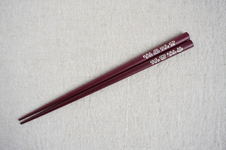 【貝象嵌】貝象嵌箸 唐花文様 パープルハート 岩手県 北上市 夢工房 E0299 プレゼント お祝い 手作り ハンドメイド 贈り物 母の日 父の日 敬老の日 クリスマス