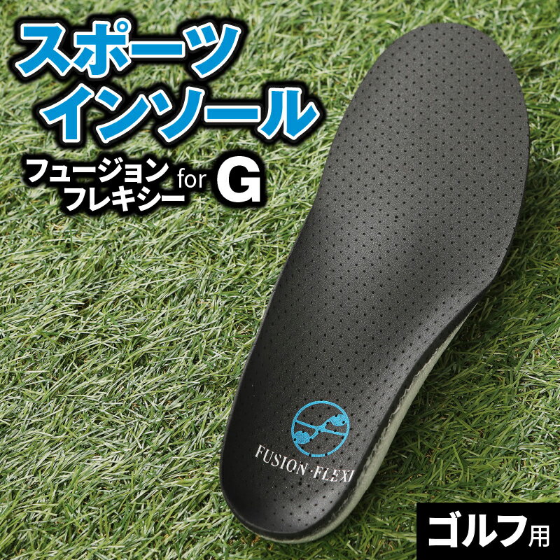 【ふるさと納税】ゴルフ用 スポーツインソール フュージョンフレキシーforG 左右1足 選べる サイズ XS ～ XL 中敷き インソール 靴 柔軟 フィット スポーツ 競技向け 反発力 クッション性 耐久性 安定感 疲労軽減 リスク軽減 ケガ予防 愛知県 小牧市 お取り寄せ 送料無料