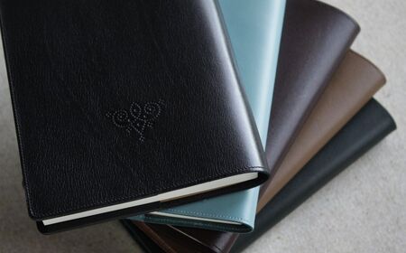 高級フレンチレザー ブックカバー ブラック カーフレザー 牛革 文庫本サイズ ブックカバー
