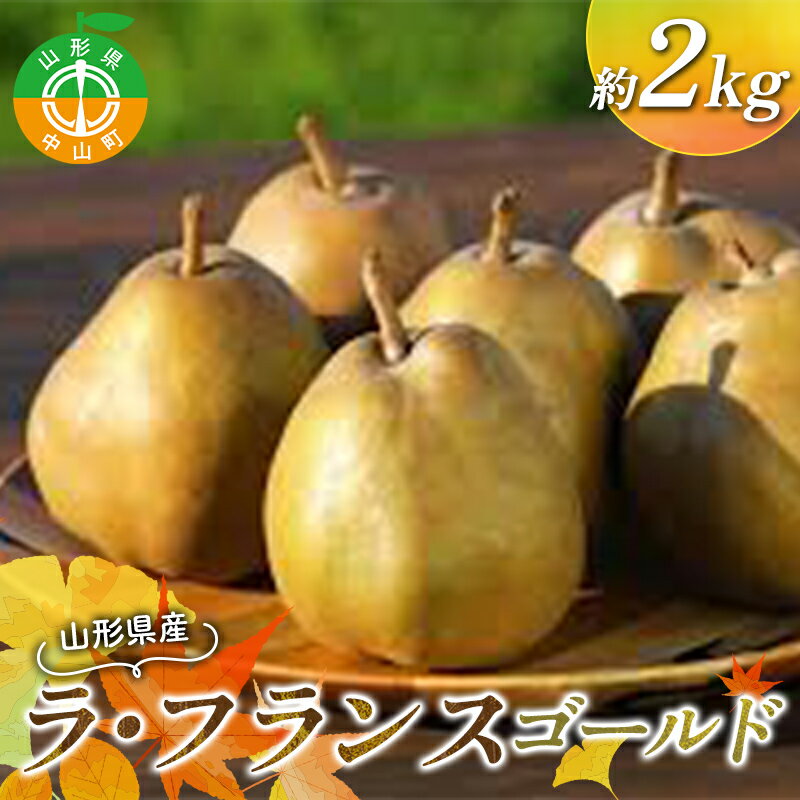 【ふるさと納税】《2026年11月発送開始》山形県産ラ・フランス ゴールド 特秀品 約2kg 玉数おまかせ ラフランス 果物 秋果実 フルーツ 洋ナシ 洋なし くだもの F4A-1032