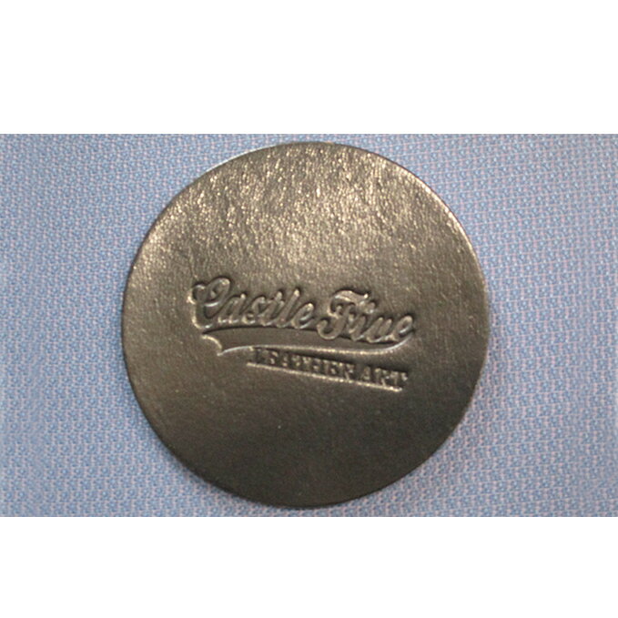 【ふるさと納税】レザーコースター（ブラック）85×85×3mm【キャッスルファイブレザーアート】 雑貨 日用品 牛革 手作り