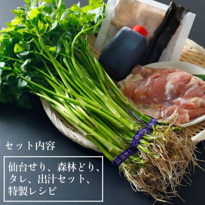 ふるさと納税 名取市 【期間限定】【10月上旬以降より順次出荷】「せり鍋セット」4、5人前×2箱セット |  | 01