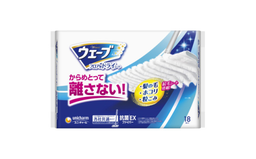 ウェーブ フロア用ドライシート 18枚×6袋【1610858】